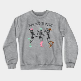 Boot Scootin Spooky Skeleton Cowboy Crewneck Sweatshirt